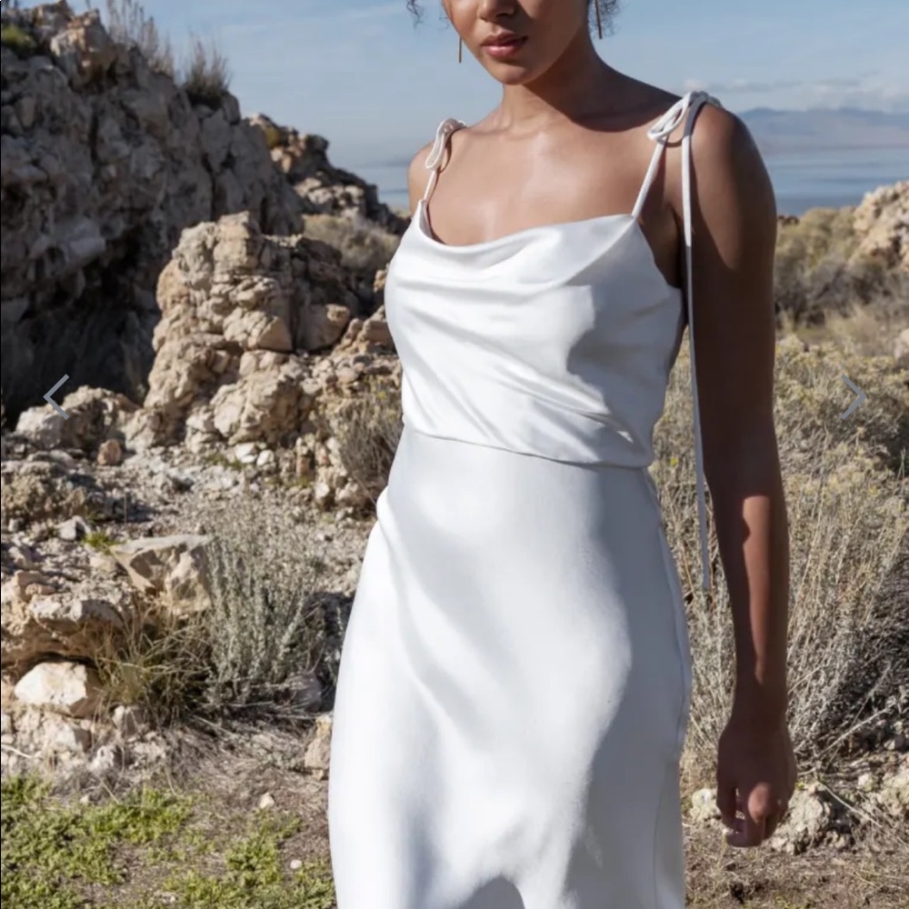 Jenny Yoo Kat Dress in White - Size 6